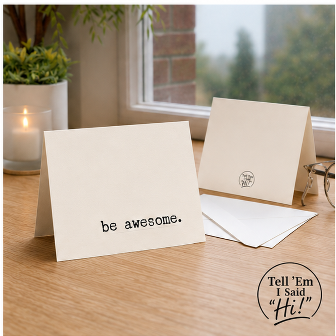 ba awesome note cards